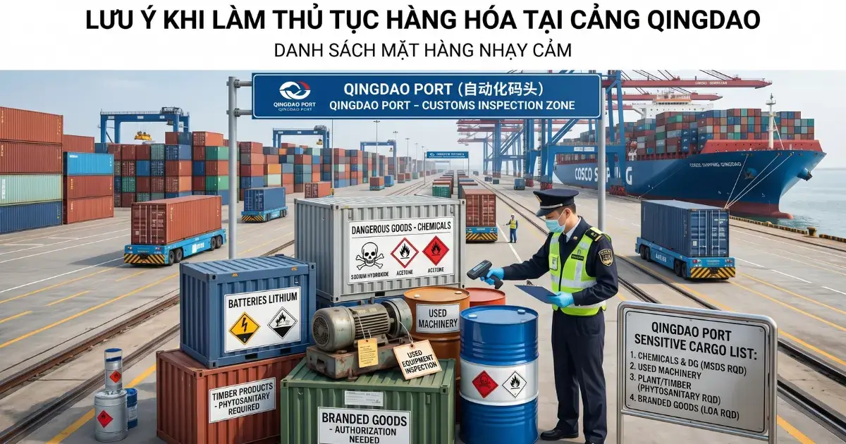 Một số mặt hàng cần lưu ý khi nhập khẩu từ cảng Qingdao